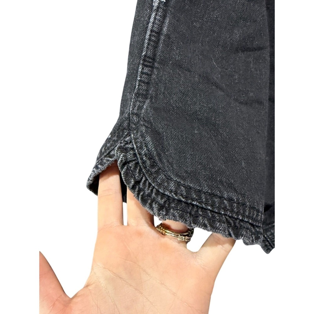 American Eagle (Black) Denim Shorts Women Size 8 - Picture 3 of 5